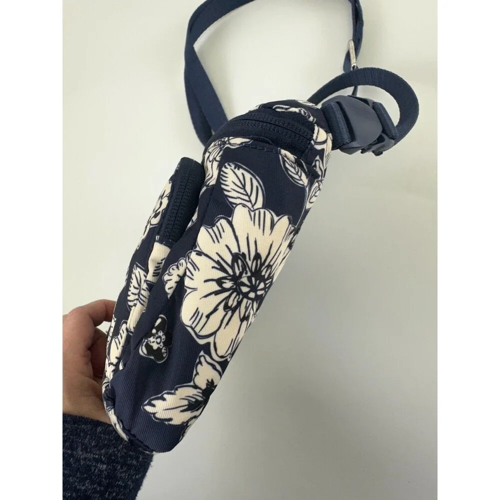 Vera Bradley Midtown Belt Bag Midnight Floral Blue White Travel Small Adjustable